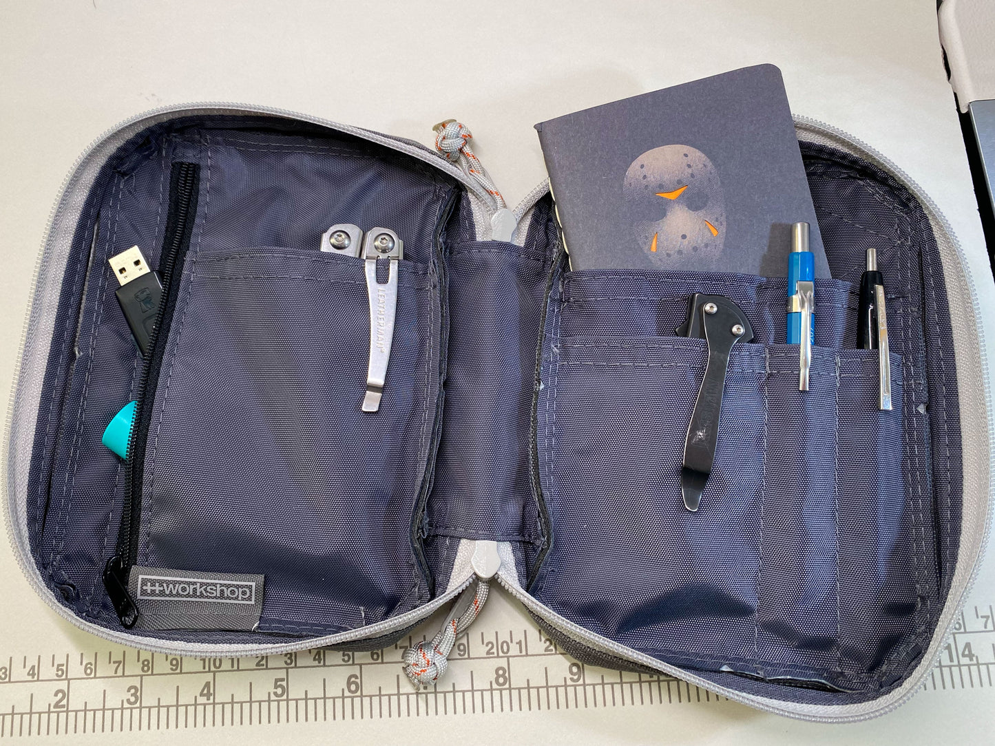 Admin Pouch - Pre-Drop 002 - Blue/Orange/Charcoal/Tangerine